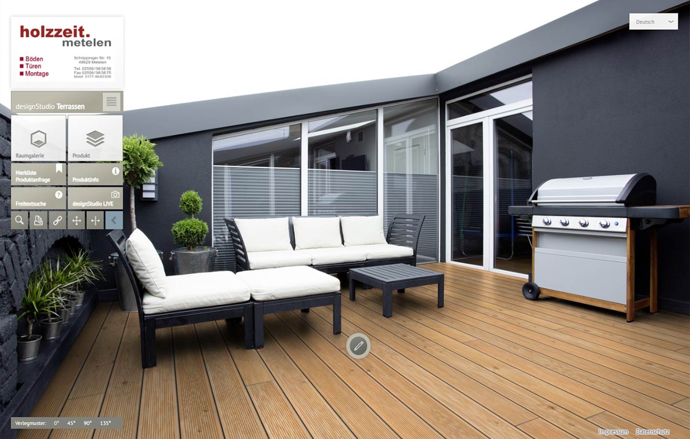 Ansicht designStudio Terrasse